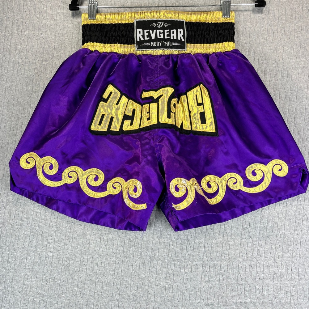 Revgear Muay Thai Boxing Shorts Size S Polyester sparring MMA sport‎ fighting